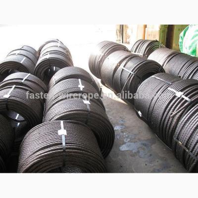 China Ungalvanized Steel Wire WRAPPING Rope 6x36 for sale