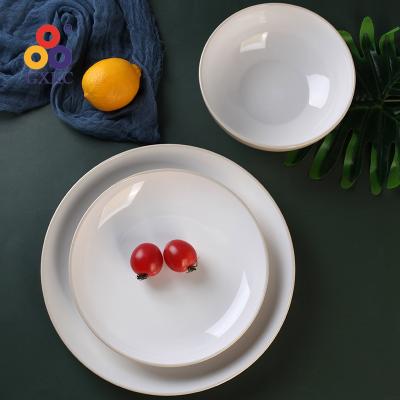 China High Quality Stylish Modern Dinnerware Viable 12 Piece Porcelain Dinner Sets for sale