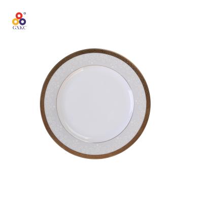 China New Promotion Guangxi SanHuan GXKC New Year Promotion Bone China Dish Dishes 10.5