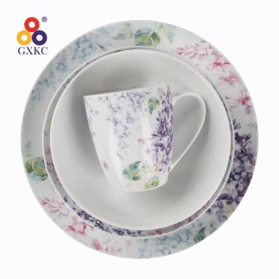 China GXKC Good Quality Hot Sale Solid Color Porcelain 360ml Viable Ceramic Mugs For Home for sale