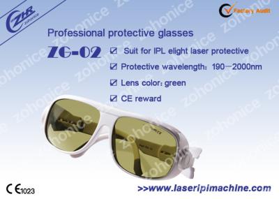 China Óculos de segurança de laser Yag amarelo personalizados de 190nm IPL elight laser protector à venda