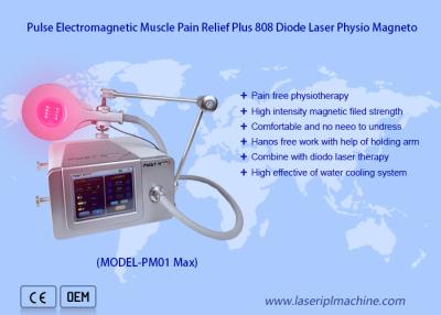 China Super Transduction Muscle Pain Relief Electromagnetic Physio With 808 Diode Laser for sale