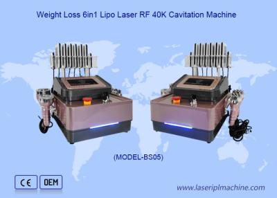 China Draagbare Lipo Laser Gewichtsverlies Cavitatie Rf Vacuüm Machine 40k Cellulitis Reductie Te koop