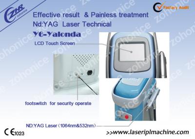 China Vertical Laser Tattoo Removal Machine Q switch Nd Yag Laser With High Energy for sale