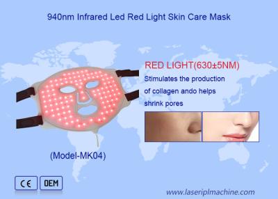 China Casa Luz LED Roja Máscara facial de belleza Aumenta el metabolismo con luz infrarroja en venta