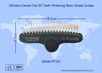 China Limpieza de dientes Blanqueamiento de dientes Guía de sombras de blanqueamiento 3D en venta