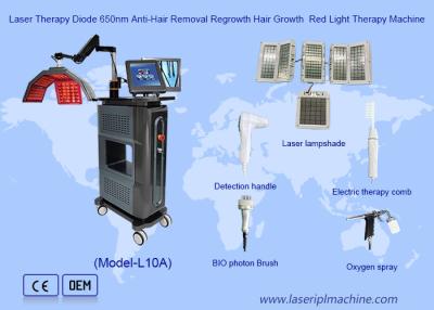 China Laser Terapia Máquina de Terapia de Luz Vermelha Diodo 650nm Anti depilação Recrescimento do cabelo Crescimento do cabelo à venda