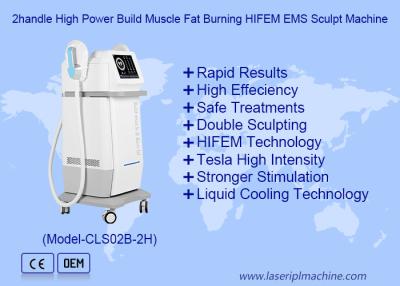 China 2handle High Power Build Muscle Fat Burning HIFEM Sculpt Machine for sale