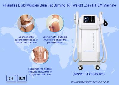 China 4handles Build Muscles Burn Fat Burning Rf Weight Loss Hifem Machine for sale