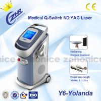 Cina Macchina portatile di rimozione del tatuaggio del laser con alta energia per bellezza di dermatologia in vendita