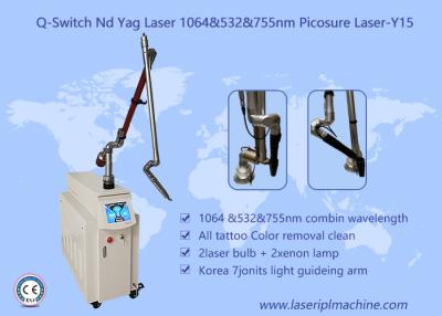 China Q Switch ND YAG Spot Removal Pigment Removal Picosecond Laser Tattoo Removal for sale