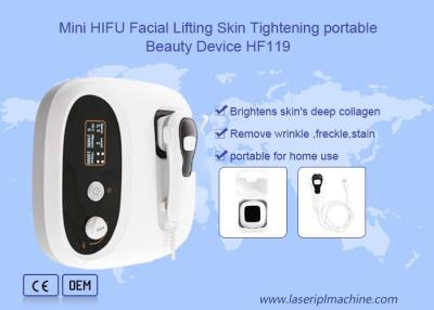 China Mini  Hifu Facial Lifting skin tightening portable beauty device HF119 for sale