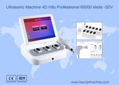 China 10000 Shots Ultrasonic Facial 2000W 4MHz 220V 3D HIFU Machine for sale