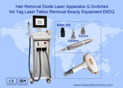 China Vertical Nd Yag Laser Machine Hair Removal All Color Tattoo Removal Machine for sale