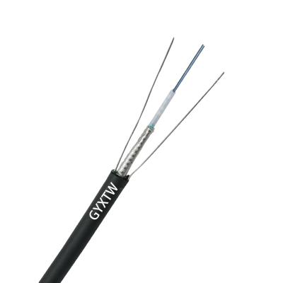 China GYXTW outdoor optical purchase, GYXTW telecommunication factory supply fiber optic cable 6 core single mode fiber cable antenna for sale