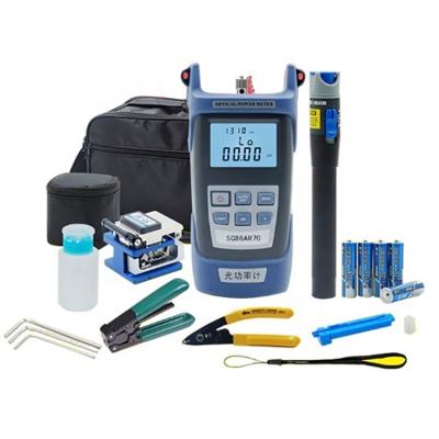 China FTTH FTTB FTTX Network FTTH Tool Kit, Fiber Optic Cable Tool Kit With Visual Fault Locator and FC-6S Fiber for sale