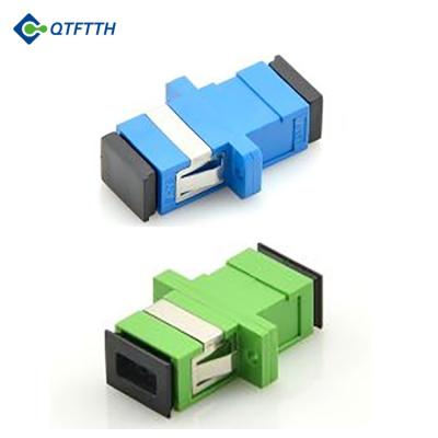 China Plastic Transmission Fiber Optic SC/APC UPC Shutter Adapter Adapter for sale