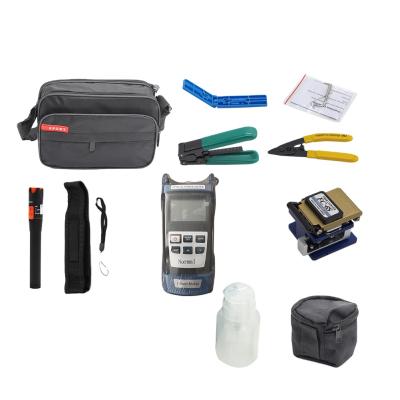 China High Quality FTTH FTTX Network Queenton Accessories Ftth Fiber Optic Tool Kits With Portable Bag for sale