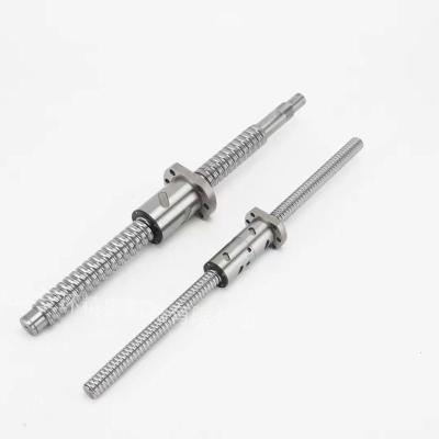 China Rod Head Precision Rotary Ground Factory Stainless Steel Machine Tool Left And Right Threaded Ball Screws FFZD2505-3 for sale