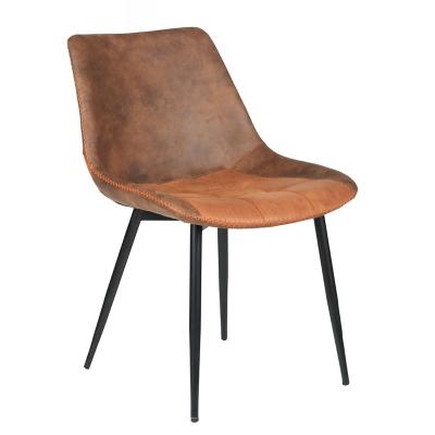 China Removable Cover Anji Hotsale Modern Fabric Dining Chair With Metal Leg For Home for sale