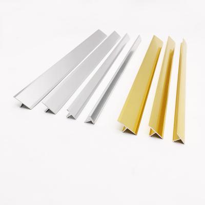 China Home Decorations Standard Building Material Junction Panel Extrusion Alloy Edge T Shaped Aluminum Profile for sale