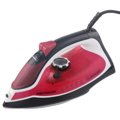 China Home Hotel Sales Ladies 2200W Heavy Duty Non-Stick Economic Commercial Industrial Steam Iron for sale