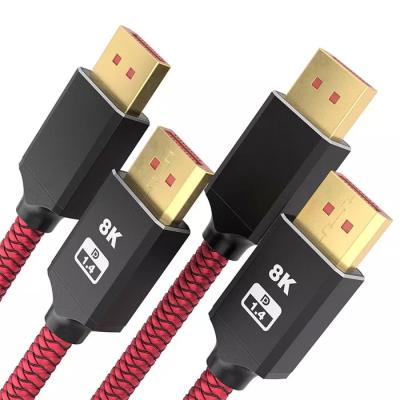 China COMPUTER Lijie Factory DisplayPort Cable Male to Male Metal Gaming Aluminum Cable 2M 5M 20FT 4K 8K 16K DP-DP for PS4 PS5 for sale