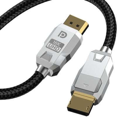 China COMPUTER Lijie Factory 2.0 Version Display Port Braided Cable 0.5M 16K 8K 4K 1M 1.8M 2M 3M DisplayPort to 1.4V Cable for sale