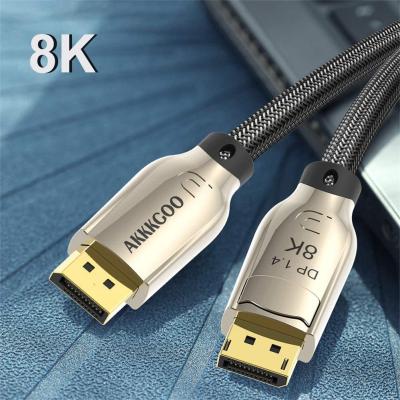 China Hot Sale COMPUTER CE Certified OEM 8k 60hz Displayport Male To Male Dp1.4 Display Port Cable for sale