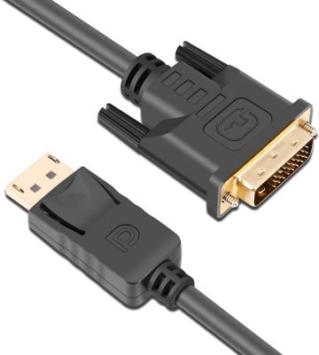 China COMPUTER Lijie Gold Plated DVI 24+1 Male To Displayport DP 20P Male Adapter Black Cable For Medical Machine 1M 2M 3M for sale