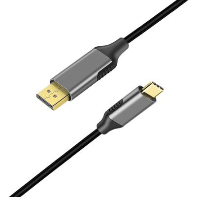 China High Resolution Gold Plated COMPUTER HDTV Male To Male USB 3.1 Type C To DP Cable For Phone TV Laptop Table for sale