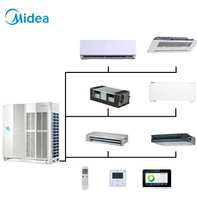 China Hotels Midea 30hp 24ton capacity vrf unit AC air condition long split piping outdoor air conditioner for schools for sale