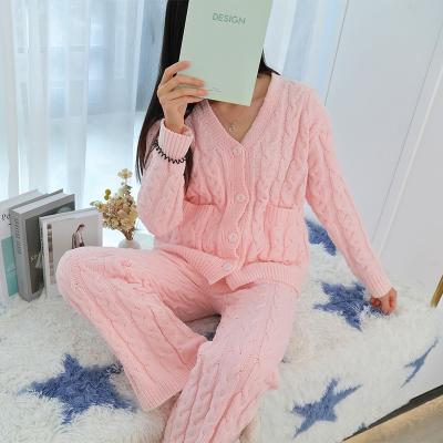 China 2022 winter and autumn QUICK DRY pajamas and nightgowns designer women's two-piece sleepwear for sale