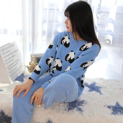 China QUICK DRY Women's Style Cartoon Soft Pajamas Winter and Autumn Homewear Sleepwear 2022 100% Polyester for sale