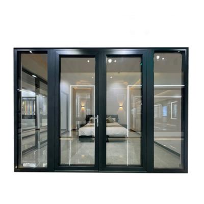 China European Thermal Insulation Double Panels Swing Style Patio Aluminum Doors Interior Aluminum French Doors for sale