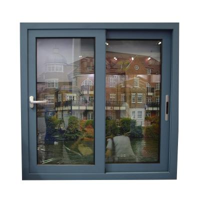 China Magnetic Screen Customized Aluminum Double Glazed Sliding Windows for sale