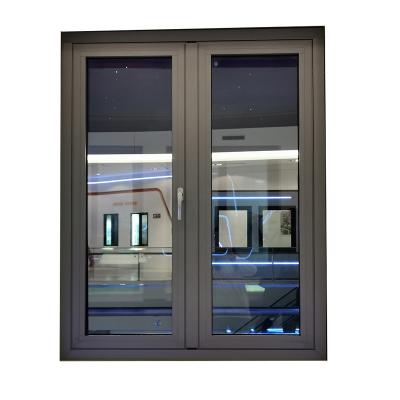 China High Quality Aluminum Broken Triple Pane Thermal Swing Windows European Standard Windows for sale