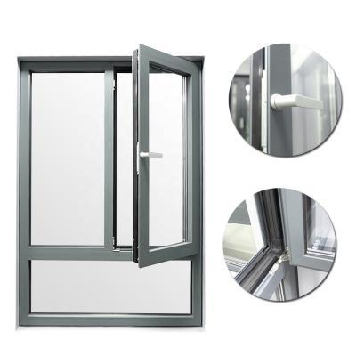 China Cheapest Price Casement Magnetic Window Thermal Break Aluminum Screen Windows for sale