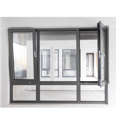 China European Standard Magnetic Screen Hot Selling Highly Insulated Thermal Break Aluminum Tilt Tower Window for sale