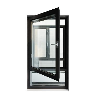 China Premium Quality Performance Triple Glazed Tilt Tower Hurricane Window Aluminum Thermal Cutout for sale