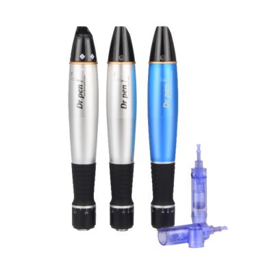 China Last Syllable of a Word A1 Dermapen Derma Pen Rechargeable Electric Microneedling Pen Skin Rejuvenation Dr Pen with Nano Needle Cartridge for Stretch Marks Removal for sale