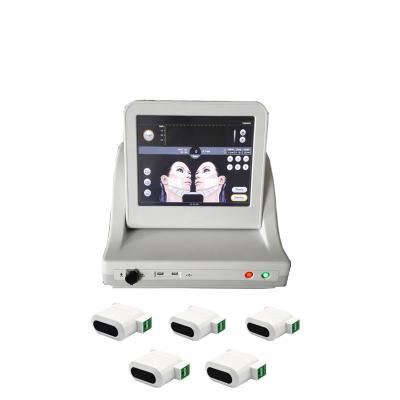 China 2d Ultrasound Hifu Machine 5 Heads Portahifu Corporal Y High Intensity Focused Facial Massager Anti-puffiness Top Smas Ultrasound Face Lift Hifu Facial Massager for sale