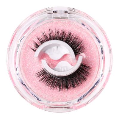 China Customized Long Natural Own Hot Stamping 3D Mink Lashes Nature Loop Self Adhesive False Eyelashes Full Strip Eyelashes Lashes Wholesale for sale