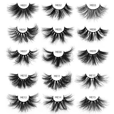 China Thin Dense Diamond Box 25mm Strip 3d Mink Lashes Transparent Handmade Vendor With Customize Box Private Label False Eyelashes Wholesale for sale