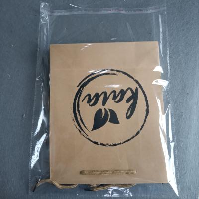 China Customized eco-friendly moisture-proof pe clear self-adhesive seal glue clothing packaging clothes logo printing plastic bags with adhesive tape for sale