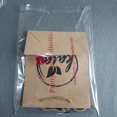 China custom printed self adhesive transparent opp moisture proof plastic bag for clothing packaging for sale