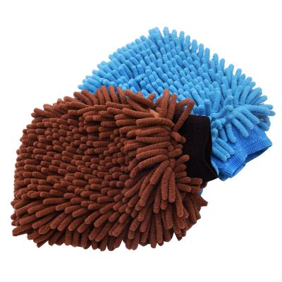 China Chenille Car Wash Detailing Glove Sustainable Dry And Wet Use for sale