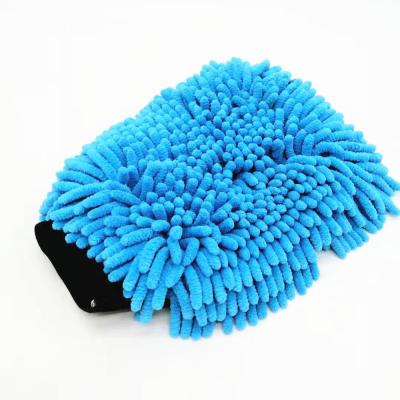 China Chenille Car Wash Detailing Glove Sustainable Dry And Wet Use for sale