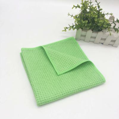 China Microfiber Disposable Car Towel Deatiling Car Waffle Cleaning Towel Easily Using Hand Towel for sale