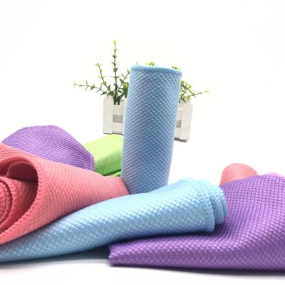 China Car / Home Care Cleaning Glass Towel No Scratch Cloth Dry Cleaning Glass Towel for sale